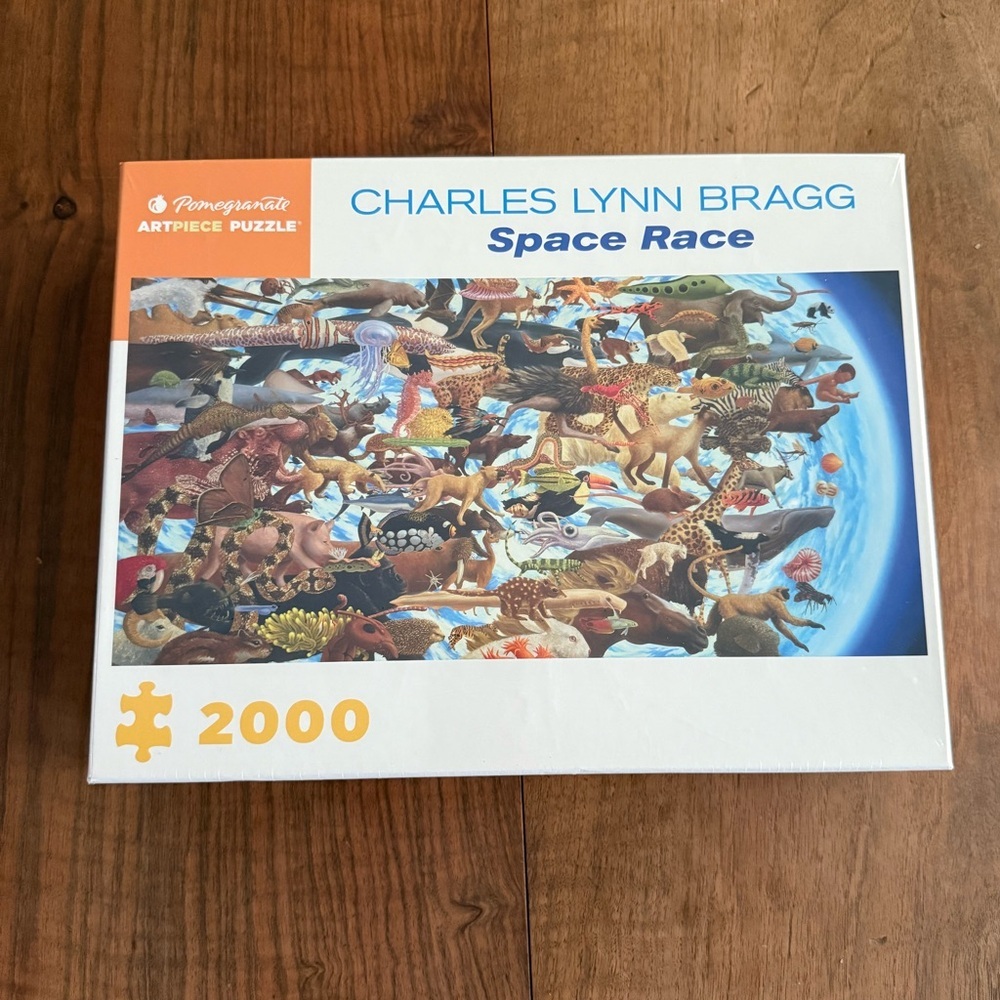 Pomegranate “Space Race” 2000 Piece Puzzle by‎ Charles Lynn Bragg New Sealed Box - Picture 2 of 5